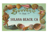 Souvenir from Solana Beach, California Giclee Print