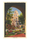 Grounds, Old Mission de Alcala, San Diego, California Prints