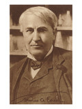 Photograph of Thomas Edison Lámina giclée Photograph of Thomas Edison Lámina giclée