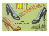 Foot Snugglers Women's Shoes Giclée-Druck