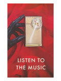 Gloved Hand with Transistor Radio, Listen to the Music Lámina giclée Gloved Hand with Transistor Radio, Listen to the Music Lámina giclée