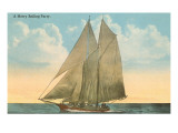 Gaff-Rigged Schooner Giclee Print