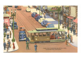 Cable Car Turntable, Powell Street, San Francisco, California Prints