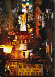 Hong Kong Reproduction transférée sur toile : par Christophe Jacrot