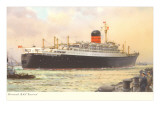 Cunard Ivernia, Ocean Liner Posters