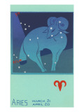 Aries, the Ram reproduction procédé giclée