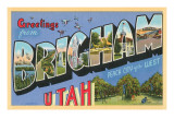 Greetings from Brigham, Utah Posters