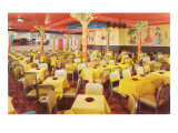 Interior, Dining Area with Palm Columns Giclee Print
