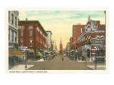 Main Street, La Crosse, Wisconsin Giclee Print