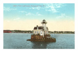 Sabin's Point Lighthouse, Narragansett Bay, Rhode Island Posters