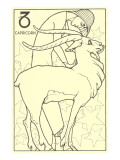 Capricorn, the Goat Giclee Print