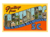 Greetings from Spartanburg, South Carolina Prints