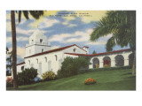Serra Museum at Presidio, San Diego, California Giclee Print