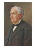 Retrato de Thomas Edison Lámina giclée Retrato de Thomas Edison Lámina giclée