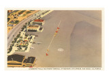 Aeropuerto de Lindbergh Field, San Diego, California Lámina giclée Aeropuerto de Lindbergh Field, San Diego, California Lámina giclée