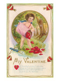 My Valentine, Cupid Poem Láminas