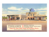 Fossland's Service Station Giclee Print