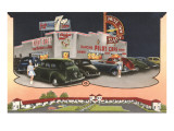 Pilot Cafe Drive-In, Retro reproduction procédé giclée