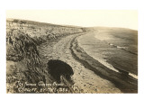 Curved Beach, Cardiff by the Sea, California Poster