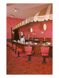 Interior, Retro Coffee Shop reproduction procédé giclée
