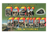 Rock Springs, in Wyoming Posters