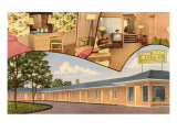 Paris Plaza Vintage Motel Giclee Print