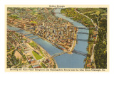 Stadtzentrum Pittsburgh, Pennsylvania Poster