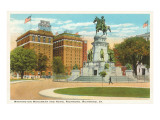 Washington Monument, Richmond, Virginia Giclee Print