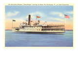 Excursion Steamer on Lake Champlain, Vermont Photo