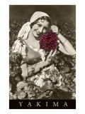 Peasant Woman with Grapes, Yakima, Washington Posters