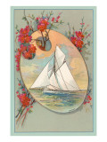 Sailboat Galatea on Palette Giclee Print