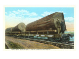 Douglas Fir Logs on Flatbeds, Washington Posters