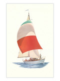 Sailboat Flying Spinnaker Giclee Print
