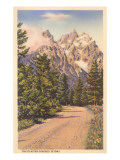 Glacier Covered Tetons, Wyoming Posters