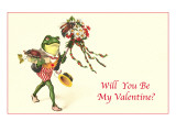 Froggie Went A-Courtin Giclee Print