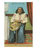 Chief Seattle with Basket reproduction procédé giclée