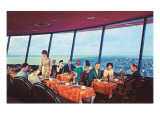 Diners in Space Needle, Seattle, Washington Prints