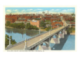 Viaduct and Business District, Lynchburg, Virginia Posters