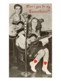 Wont You Be My Sweetheart? Country Singing Duo Lámina giclée Wont You Be My Sweetheart? Country Singing Duo Lámina giclée