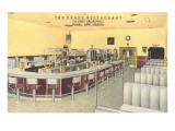 Interior, Drake Restaurant, Retro Diner Giclee Print