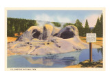 Grotto Geyser, Yellowstone National Park Giclee Print