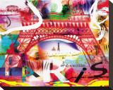 Paris s'eveille Leinwand von Kaly 