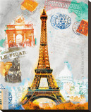 Paris Vintage Reproduction transférée sur toile par Robin Jules
