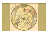 Art Nouveau Fevrier Giclee Print