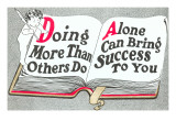 Doing More Than Others Do Posters