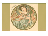 Art Nouveau Decembre Giclee Print