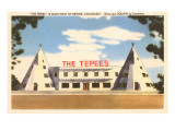 The Tepees Motel Giclee Print