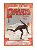 Swiss Speed Skating Poster, Davos Posters