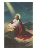 Jesus Christ Praying Poster