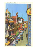 Grant Avenue, Chinatown, San Francisco, California Prints
